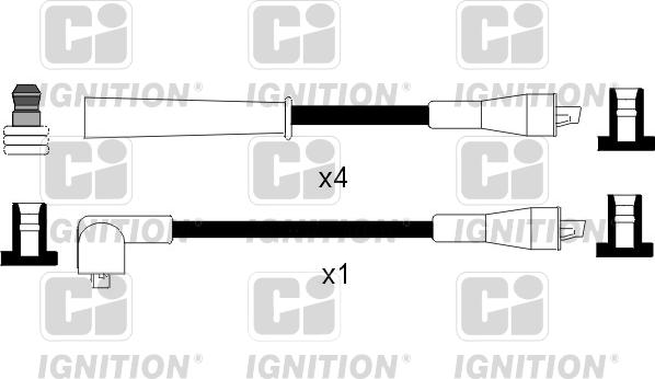 Quinton Hazell XC772 - Augstsprieguma vadu komplekts autodraugiem.lv