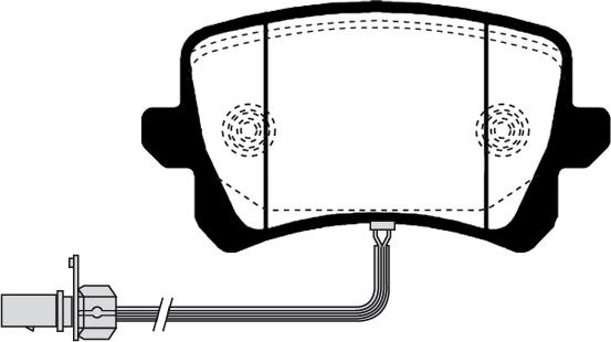 Magneti Marelli 363700202454 - Bremžu uzliku kompl., Disku bremzes autodraugiem.lv