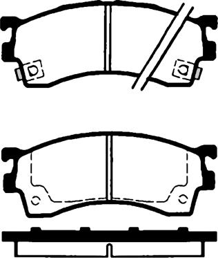 DJ Parts BP2284 - Bremžu uzliku kompl., Disku bremzes autodraugiem.lv