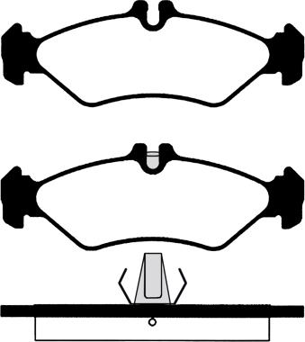 Japanparts JPP-0521AF - Bremžu uzliku kompl., Disku bremzes autodraugiem.lv