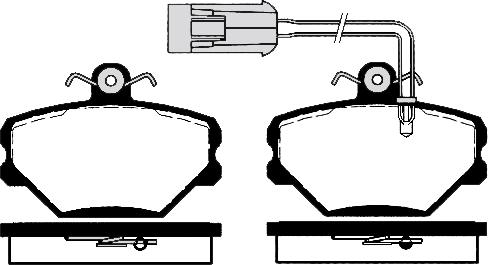 Brake Engineering PA1263 - Bremžu uzliku kompl., Disku bremzes autodraugiem.lv