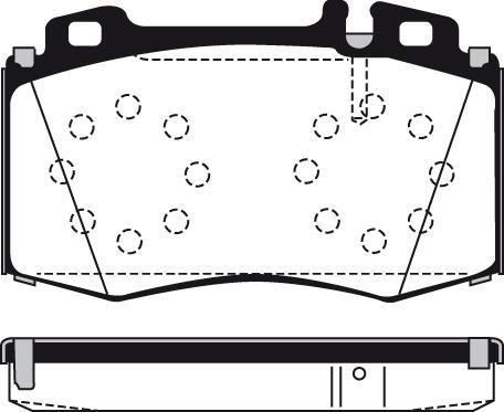 Unipart GBP1580AF - Bremžu uzliku kompl., Disku bremzes autodraugiem.lv