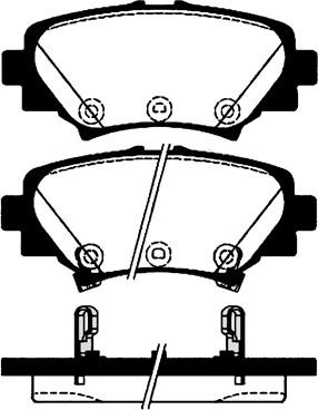 Sangsin Brake GP1730 - Bremžu uzliku kompl., Disku bremzes autodraugiem.lv