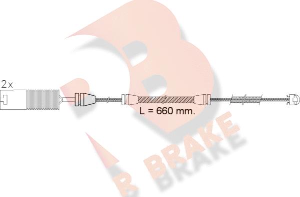 R Brake 610497RB - Indikators, Bremžu uzliku nodilums autodraugiem.lv