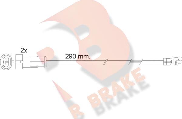 R Brake 610468RB - Indikators, Bremžu uzliku nodilums autodraugiem.lv