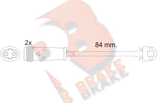 R Brake 610484RB - Indikators, Bremžu uzliku nodilums autodraugiem.lv