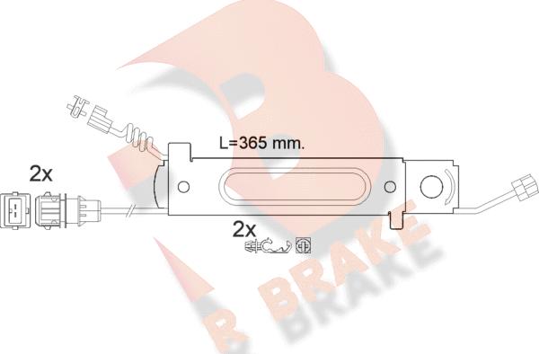 R Brake 610485RB - Indikators, Bremžu uzliku nodilums autodraugiem.lv