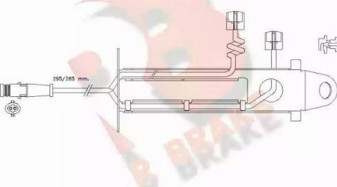 R Brake 610428RB - Indikators, Bremžu uzliku nodilums autodraugiem.lv