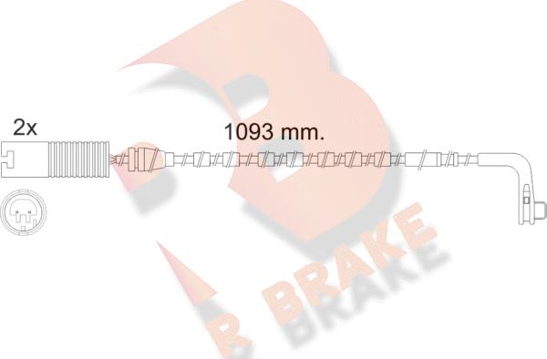 R Brake 610475RB - Indikators, Bremžu uzliku nodilums autodraugiem.lv