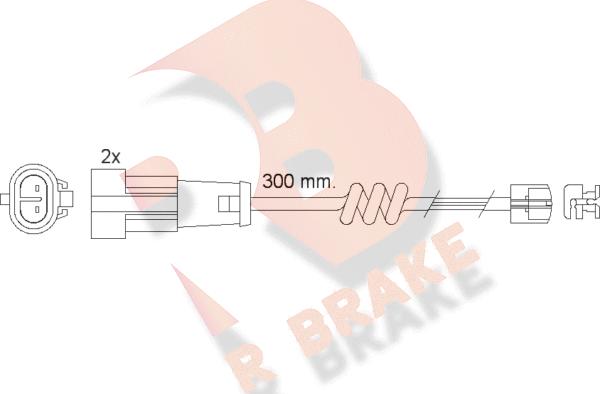 R Brake 610470RB - Indikators, Bremžu uzliku nodilums autodraugiem.lv
