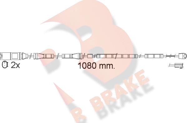 R Brake 610558RB - Indikators, Bremžu uzliku nodilums autodraugiem.lv