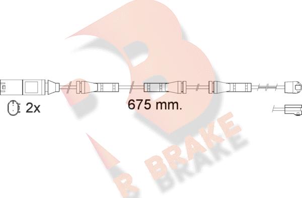 R Brake 610561RB - Indikators, Bremžu uzliku nodilums autodraugiem.lv