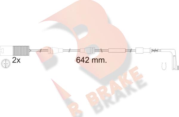 R Brake 610538RB - Indikators, Bremžu uzliku nodilums autodraugiem.lv