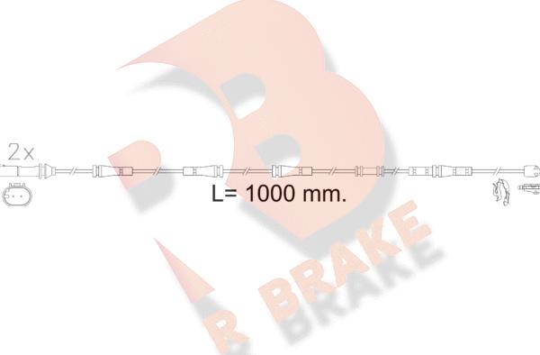 R Brake 610617RB - Indikators, Bremžu uzliku nodilums autodraugiem.lv