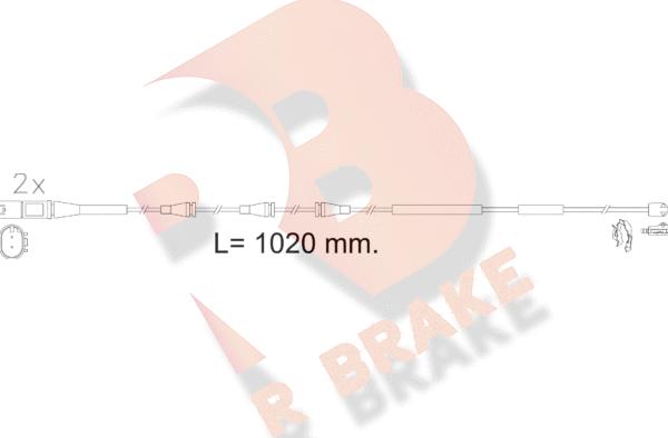 R Brake 610623RB - Indikators, Bremžu uzliku nodilums autodraugiem.lv