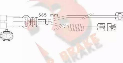 R Brake 610301RB - Indikators, Bremžu uzliku nodilums autodraugiem.lv