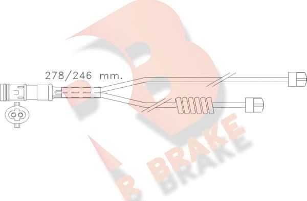 R Brake 610302RB - Indikators, Bremžu uzliku nodilums autodraugiem.lv