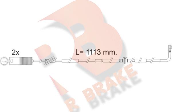 R Brake 610299RB - Indikators, Bremžu uzliku nodilums autodraugiem.lv