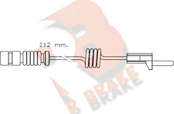 R Brake 610259RB - Indikators, Bremžu uzliku nodilums autodraugiem.lv