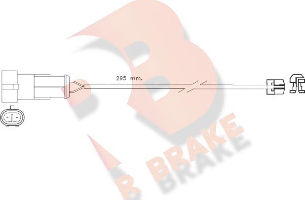 R Brake 610256RB - Indikators, Bremžu uzliku nodilums autodraugiem.lv