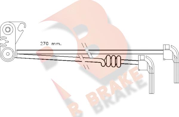 R Brake 610280RB - Indikators, Bremžu uzliku nodilums autodraugiem.lv