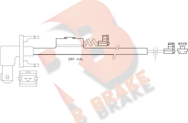 R Brake 610288RB - Indikators, Bremžu uzliku nodilums autodraugiem.lv