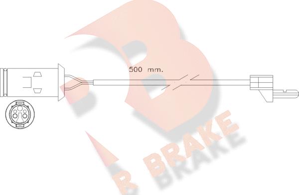 R Brake 610222RB - Indikators, Bremžu uzliku nodilums autodraugiem.lv