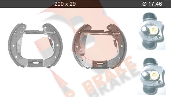 R Brake 79RBKT0036 - Bremžu loku komplekts autodraugiem.lv