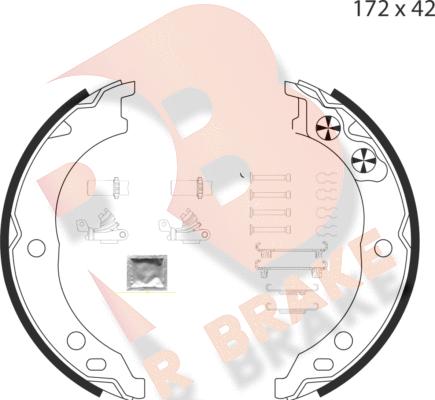 R Brake 79RBPB4019 - Bremžu loku kompl., Stāvbremze autodraugiem.lv