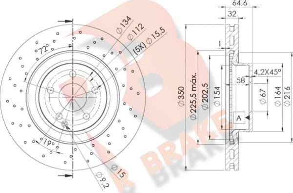 R Brake 78RBD10419 - Bremžu diski autodraugiem.lv