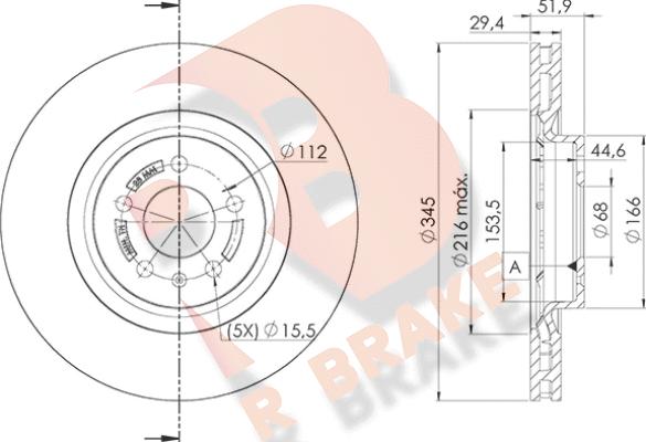 R Brake 78RBD26078 - Bremžu diski autodraugiem.lv