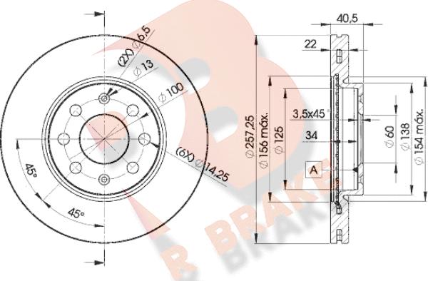 R Brake 78RBD20920 - Bremžu diski autodraugiem.lv