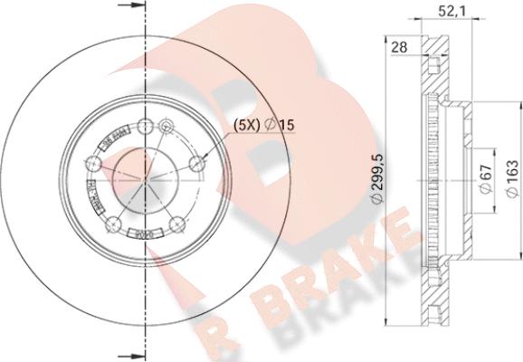 R Brake 78RBD20408 - Bremžu diski autodraugiem.lv