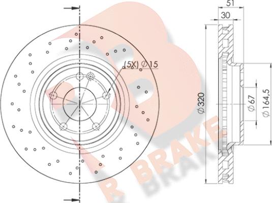 R Brake 78RBD21018 - Bremžu diski autodraugiem.lv