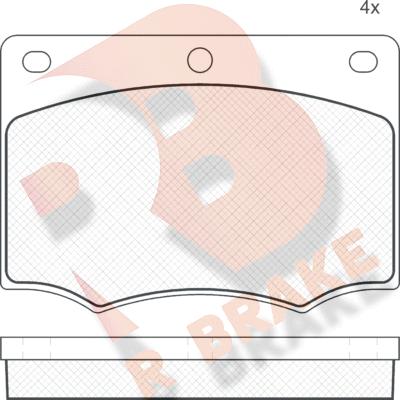 R Brake RB0259 - Bremžu uzliku kompl., Disku bremzes autodraugiem.lv