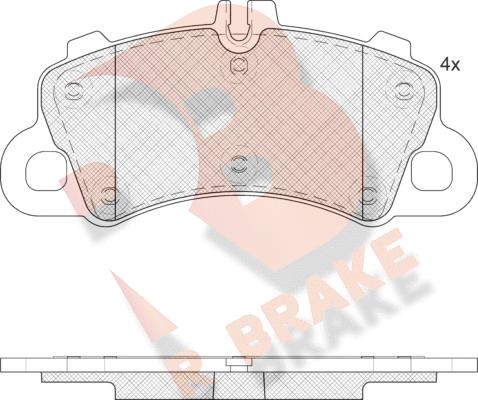 R Brake RB2459 - Bremžu uzliku kompl., Disku bremzes autodraugiem.lv