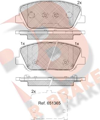 R Brake RB2090 - Bremžu uzliku kompl., Disku bremzes autodraugiem.lv