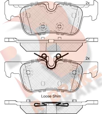 R Brake RB2193 - Bremžu uzliku kompl., Disku bremzes autodraugiem.lv