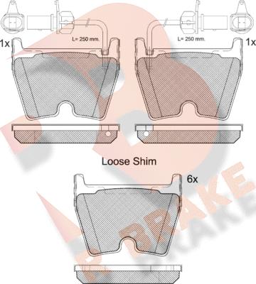 R Brake RB2113-202 - Bremžu uzliku kompl., Disku bremzes autodraugiem.lv