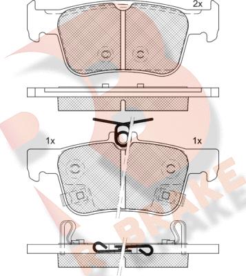 R Brake RB2339 - Bremžu uzliku kompl., Disku bremzes autodraugiem.lv