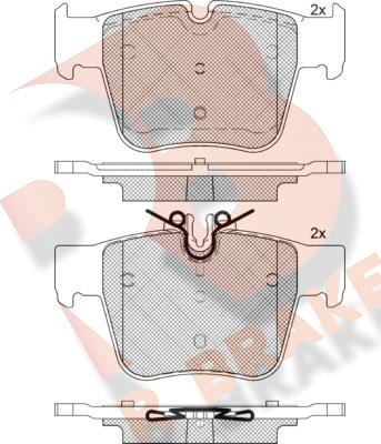 R Brake RB2271 - Bremžu uzliku kompl., Disku bremzes autodraugiem.lv