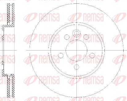 Remsa 6614.10 - Bremžu diski autodraugiem.lv