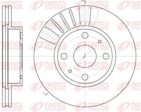 Remsa 6116.10 - Bremžu diski autodraugiem.lv