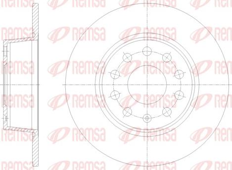 Remsa 62098.00 - Bremžu diski autodraugiem.lv