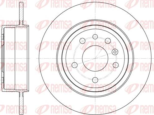 Remsa 6764.00 - Bremžu diski autodraugiem.lv