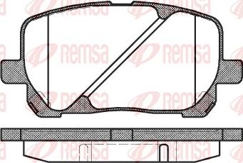 Remsa 0954.00 - Bremžu uzliku kompl., Disku bremzes autodraugiem.lv