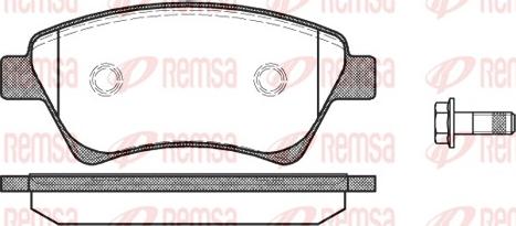 Remsa 0976.00 - Bremžu uzliku kompl., Disku bremzes autodraugiem.lv