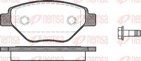 Remsa 0977.00 - Bremžu uzliku kompl., Disku bremzes autodraugiem.lv