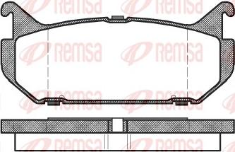 Remsa 0416.00 - Bremžu uzliku kompl., Disku bremzes autodraugiem.lv