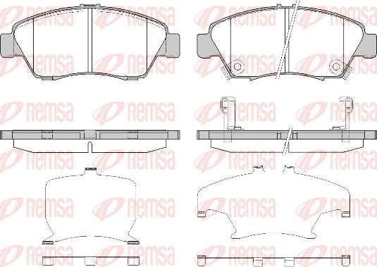 Remsa 0418.32 - Bremžu uzliku kompl., Disku bremzes autodraugiem.lv